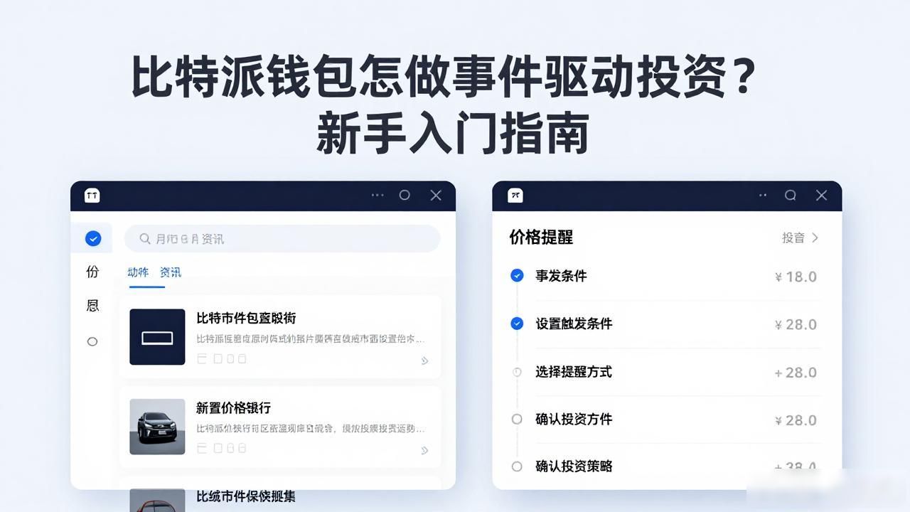 事件驱动投资_如何通过比特派钱包参与事件驱动投资？_比特派钱包多链操作