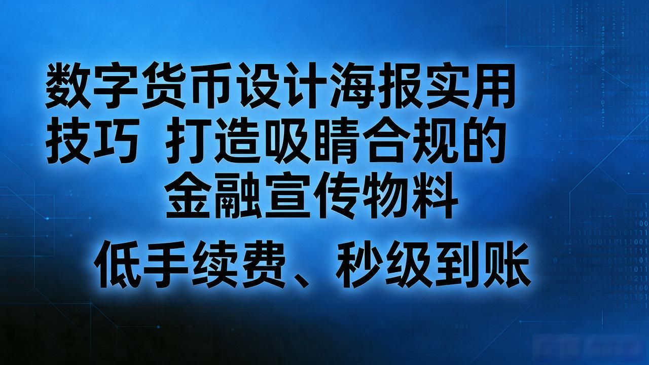 数字货币宣传海报设计_数字货币设计海报_合规框架下信息传递
