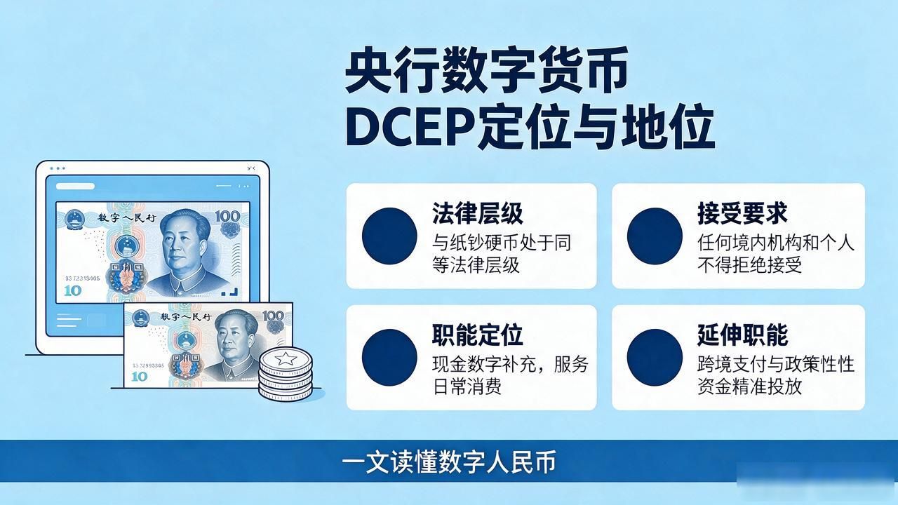 央行发行的法定数字货币DCEP定位_央行数字货币dcep的定位与地位_数字人民币DCEP与虚拟货币的区别