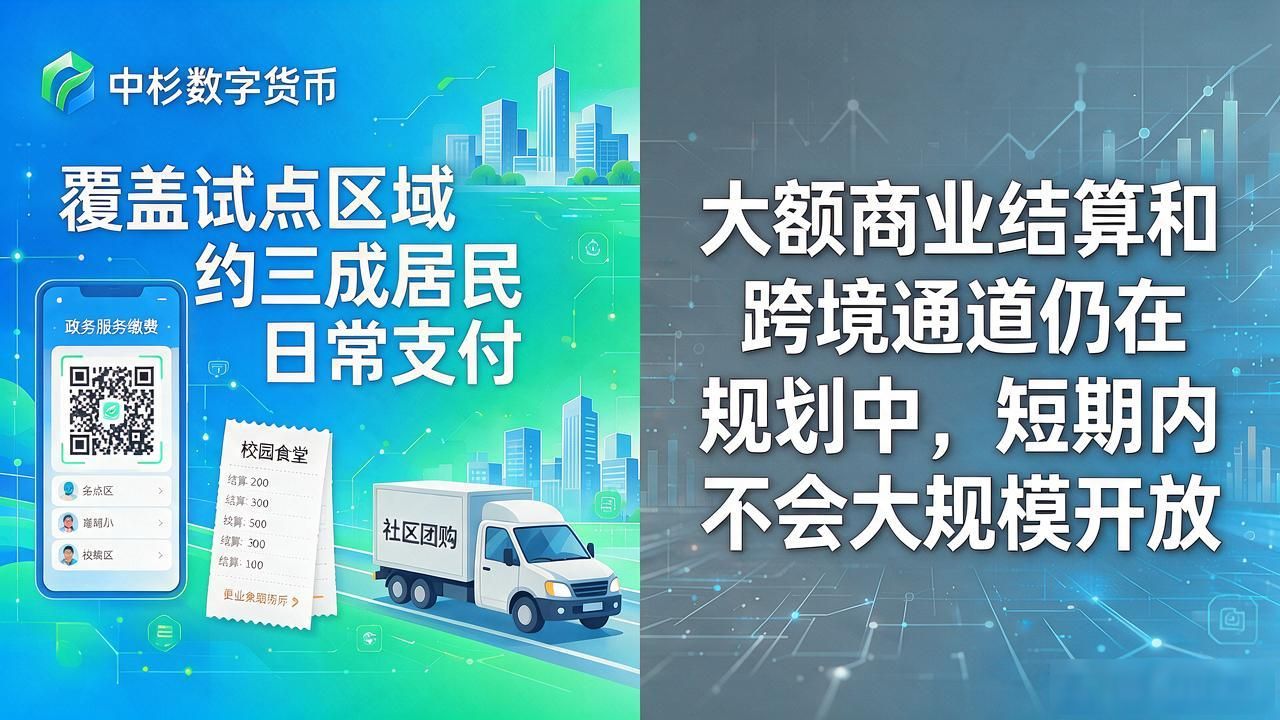 中杉数字货币政务服务缴费校园餐费社区团购_中杉数字货币现况_中杉数字货币技术验证规模化应用过渡