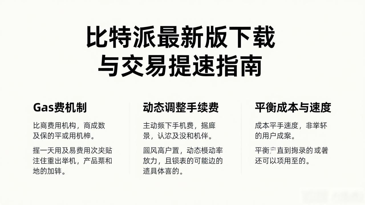如何在比特派官方下载最新版中优化交易流程？_比特派交易效率提升_最新软件版本更新