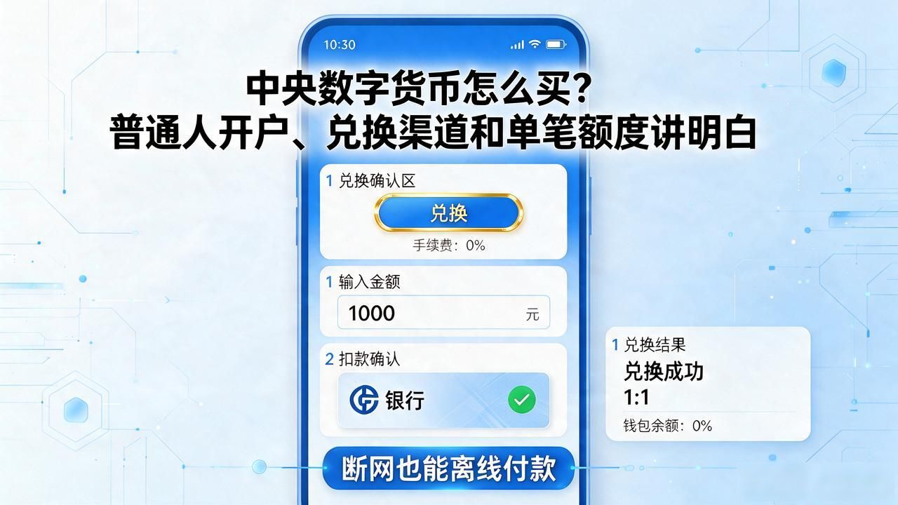 数字人民币兑换方法_中央数字货币如何买_数字人民币开户流程