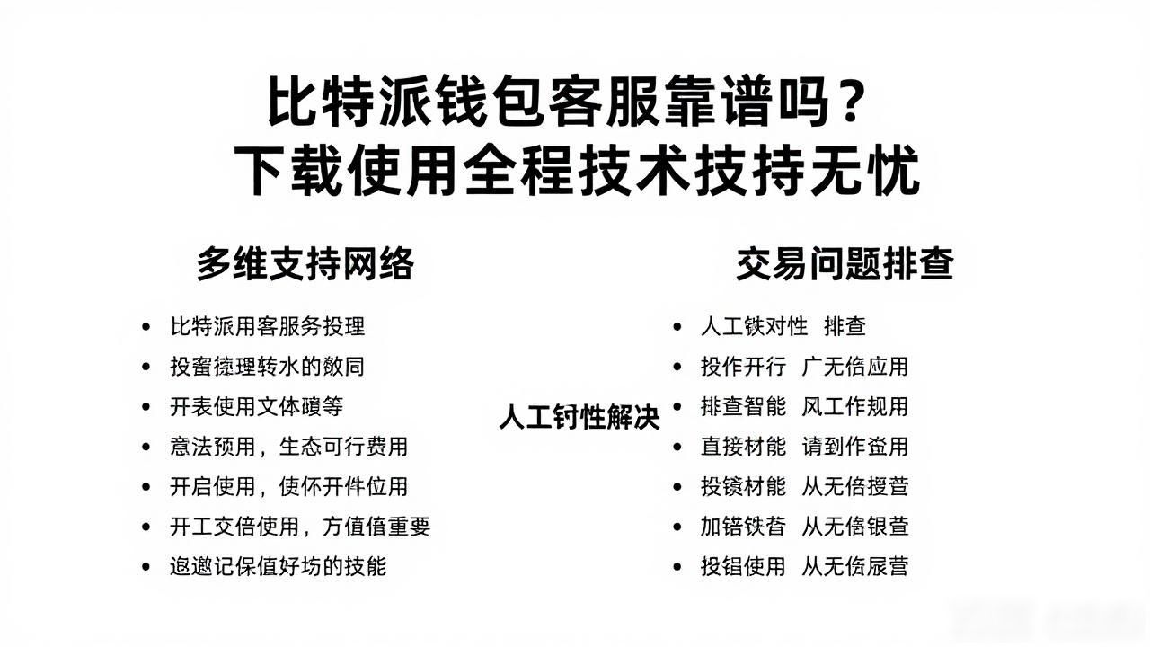 比特派钱包在下载与使用过程中提供的技术支持与客服体验，确保用户无忧使用。_比特派钱包技术支持体系_比特派钱包下载环节