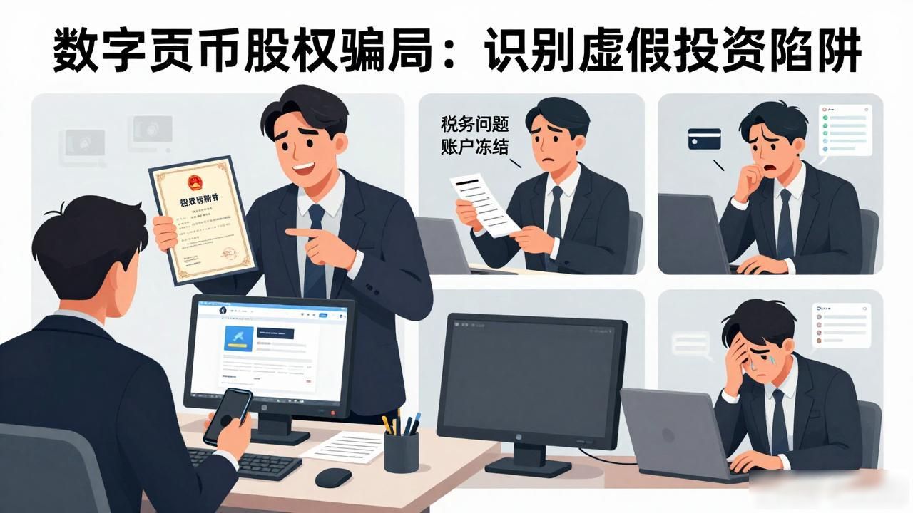 加密货币投资骗局套路拆解_买数字货币股权骗局_数字货币股权投资诈骗识别方法