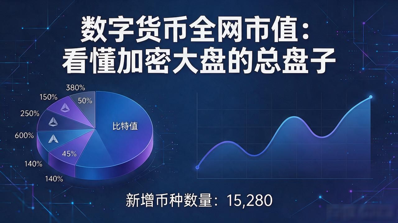 数字货币全网市值实时波动意义_加密货币全网市值核心参考指标_数字货币全网市值